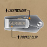 Gerber Cuttermesser, Klappbar, Klingenlänge: 5,7 cm, EAB Lite, Edelstahl, 31-000345