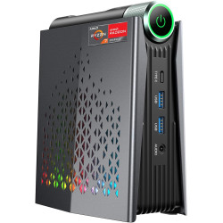 ACEMAGIC Warlord Mini S3A Mini PC, AMD R7 8745HS (bis zu 4,9 GHz) Radeon 780M, 32GB DDR5 RAM 1TB NVME PCIe 4 SSD, Micro Desktop