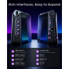 ACEMAGIC Warlord Mini S3A Mini PC, AMD R7 8745HS (bis zu 4,9 GHz) Radeon 780M, 32GB DDR5 RAM 1TB NVME PCIe 4 SSD, Micro Desktop