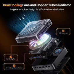 ACEMAGIC Cyberpunk RGB AI Mini PC Gaming AMD Ryzen 7 8845HS (bis zu 5,1 GHz), 32GB DDR5 1024GB (1TB) NVME PCIE 4.0 SSD Micro