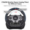 PXN V9 Lenkrad PC mit Pedalen und Schaltung, 270/900 Grad Gaming Lenkrad PS4 mit Vibration Feeback, Lenkräder für Xbox One, Xbox