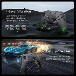 AceGamer Wireless Controller für Switch/Switch 2/Switch Lite/Switch OLED mit Weckfunktion mit einer Taste/Doppel