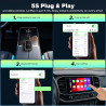 LAMTTO Car TV Mate, Kabelloser Carplay Adapter für kabelgebundenes OEM Carplay & Fi-re TV Stick/Spielekonsole HDMI-Multimedia