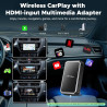 LAMTTO Car TV Mate, Kabelloser Carplay Adapter für kabelgebundenes OEM Carplay & Fi-re TV Stick/Spielekonsole HDMI-Multimedia