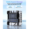 NiPoGi Essenx E2 Mini PC W-11 Pro, Ιntel Alder Lake-N97(bis zu 3,6 GHz), 16 GB DDR4 512 GB M.2 SSD Mini Desktop Computer,
