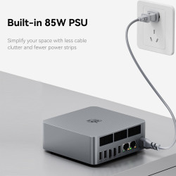 Beelink Mini PC EQR5, Ryzen 5 5650U(6C/12T bis zu 4,2Ghz), AMD Mini Computer 16GB DDR4 500GB M.2 PCIe3.0 SSD, 4K Dual