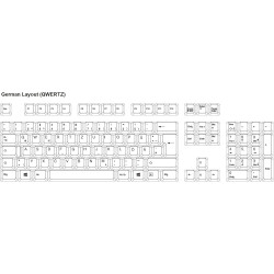Perixx PERIBOARD-106, USB-Kabelgebundene Tastatur in Vollformat mit ergonomischen Design, Schwarz, Deutsches QWERTZ Layout