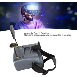 FPV-Brille, Videobrille, 5,8 G RC-Flugzeuge, FPV-Quadcopter-Drohnenbrille, DVR, 4,3-Zoll-Bildschirm, 800 X 480 Display, 16:9