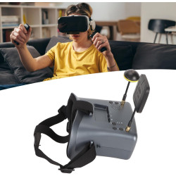 FPV-Brille, Videobrille, 5,8 G RC-Flugzeuge, FPV-Quadcopter-Drohnenbrille, DVR, 4,3-Zoll-Bildschirm, 800 X 480 Display, 16:9