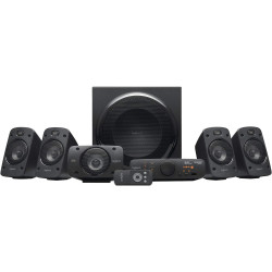 Logitech Z906 5.1 Sound System, Lautsprecher mit 1000 Watt Surround Sound, THX, Mehrere Audio-Eingänge, Fernbedienung, EU