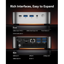 ACEMAGIC M1 Mini PC, AMD Ryzen 7 6800H (8C/16T, bis zu 4,7 GHz), Mini Computer mit 16 GB DDR5 512 GB M.2