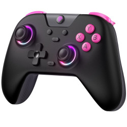 EasySMX X05 Controller PC mit 7 Farbe RGB Licht, Controller wireless mit Hall Joysticks & Hall Triggers, Bluetooth Controller