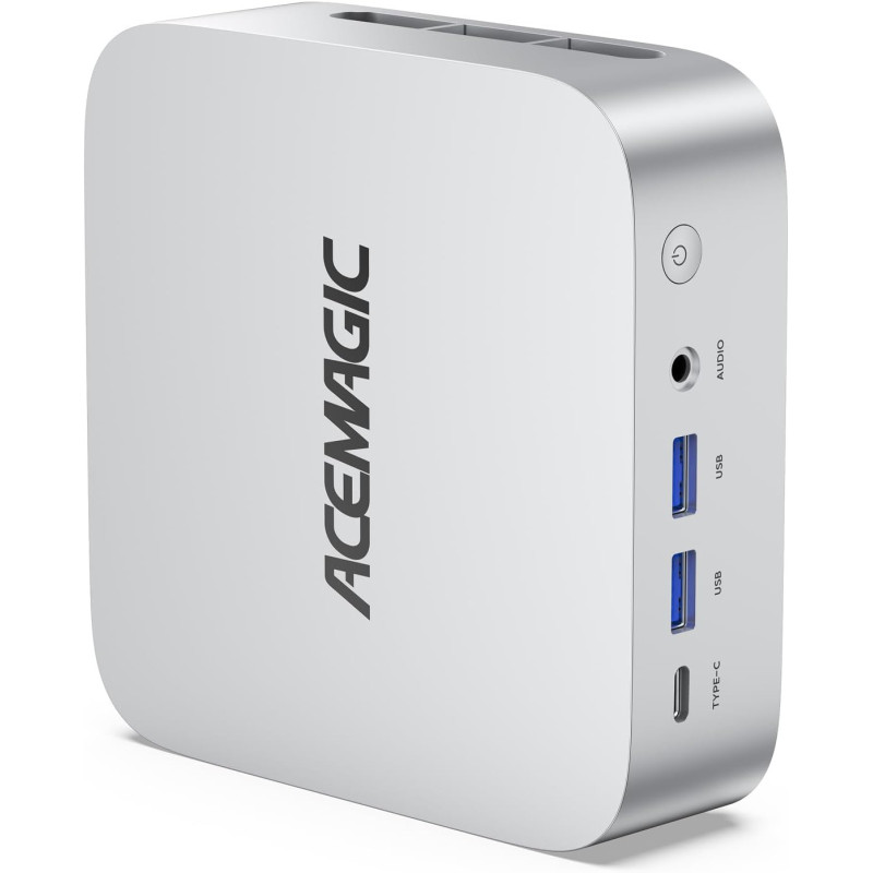 ACEMAGIC W1 Mini PC AMD Ryzen 7 8745HS(8C/16T, bis zu 4,9 GHz)，32GB DDR5 1TB NVMe SSD Mini Computer, AMD Radeon 780M, 8K HD