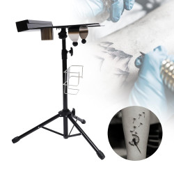 Tagtuell Tattoo Workstation, Tragbare Tattoo-Studio-Ausrüstung mit Verstellbarem Stativfuß, Abnehmbarer Tattoo-Tisch für Tattoo