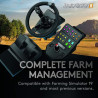 Logitech G Saitek Farm Sim Controller, Farming Simulator Bundle bestehend aus Lenkrad, Steuerkonsole, Gas- und Bremspedal, 900°