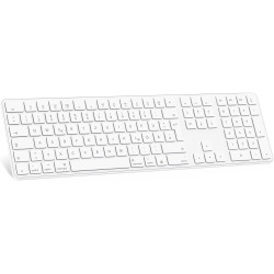 OMOTON Bluetooth-Mac-Tastatur, Kabellose Magic Keyboard für Apple MacBook Pro/Air, iMac, iMac Pro, Mac mini/Pro, AAA