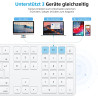 OMOTON Bluetooth-Mac-Tastatur, Kabellose Magic Keyboard für Apple MacBook Pro/Air, iMac, iMac Pro, Mac mini/Pro, AAA