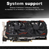 VBESTLIFE RX 580 Grafikkarte, 256 Bit 8 GB GDDR5 Computer Gaming Grafikkarten mit DP, HDMI, DVI, 16 PCI Express 3.0,