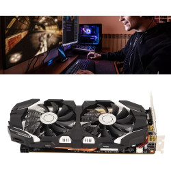 GTX1060 6 GB GDDR5 192-Bit-Gaming-Grafikkarte, 4K HDR 8008 MHz Speicherfrequenz-Computergrafikkarte, GPU-Grafikkarte mit Zwei