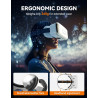 TECKNET VR Brille für Handys, 3D Virtual Reality-Brille mit HD 110° FOV, Anti-Blaulicht & einstellbaren Gängen, Komfortables
