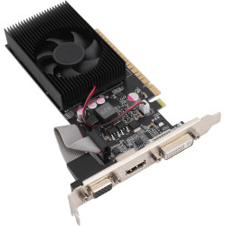 ciciglow GT730 4GB GDDR3 128Bit Grafikkarte mit Lüfter, Hochfrequenz, 4G RAM, Langlebiges Design, Systemunterstützung für10 11,