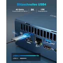GEEKOM IT13 2025 Edition Mini PC mit Intel i9-13900HK(3-Jahren-Garantie) 32GB RAM 1TB SSD Micro Desktop Computer für Home&Office