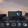 Projektor, Full HD 1080P Heimkino-Videoprojektor, Tragbarer Outdoor-Projektor, Augenschutz, Filmtelefon-Projektor für das