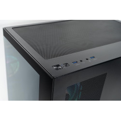 CYBERPOWERPC Luxe Gaming-PC - AMD Ryzen 7 9800X3D, Nvidia RTX 5070 12GB, 32GB RAM, 1TB NVMe SSD, 650W 80+ PSU, Wasserkühlung,