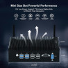 HISTTON Dual Core Lüfterlos Mini PC, Industrie PC Core i5-8265U, DDR4 8GB RAM 256GB SSD, Dual LAN, WiFi, BT4.2, Industrie Mini