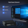 HISTTON Dual Core Lüfterlos Mini PC, Industrie PC Core i5-8265U, DDR4 8GB RAM 256GB SSD, Dual LAN, WiFi, BT4.2, Industrie Mini