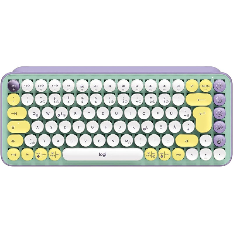 Logitech POP Keys - Mechanische Tastatur, Bluetooth Tastatur, Wireless Keyboard - Windows, macOS, Chrome OS, Android, iPadOS,