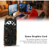 Goshyda Gaming-Grafikkarte, GTX1050Ti 4 GB DDR5 128 Bit DVI VGA HDMI-Schnittstelle, Computer-Grafikkarte mit Dual-Lüfter-Kühlung
