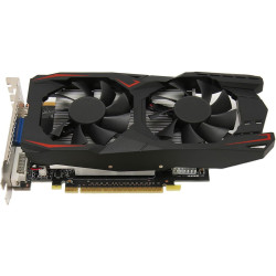 Goshyda Gaming-Grafikkarte, GTX1050Ti 4 GB DDR5 128 Bit DVI VGA HDMI-Schnittstelle, Computer-Grafikkarte mit Dual-Lüfter-Kühlung