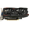 Goshyda Gaming-Grafikkarte, GTX1050Ti 4 GB DDR5 128 Bit DVI VGA HDMI-Schnittstelle, Computer-Grafikkarte mit Dual-Lüfter-Kühlung
