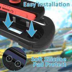 Homiflex Switch 2 Lenkrad Controller für Joy-Con, Lenkräd für Switch 2 Zubehör, für Mario Kart, Rennspiel Spiele, Schwarz