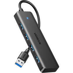 UGREEN 4-Port USB 3.0 Hub USB Verteiler 5Gbps USB Mehrfachstecker USB Splitter für MacBook, iMac, Surface, Dell, Thinkpad, USB