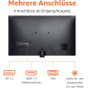 Amazon Basics Monitor 24 Zoll (61 cm), FHD 1080p, max. 100 Hz, VESA-kompatibel, integrierte Lautsprecher, Schwarz