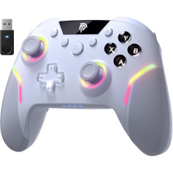 EasySMX X20 Wireless Controller PC mit RGB, Bluetooth Controller mit 2 in 1 Trigger & abnehmbare Hall Joystick & Mechanische
