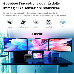 AskHand Mini PC Ryzen7 5800H (8C/16T, bis zu 4,4 GHz), 16GB DDR4-3200M RAM 512GB PCIe SSD Windows 11 Pro, Büro Micro Desktop PC