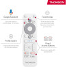 THOMSON Google TV Streaming Box 240, 4K UHD, Google Assistant, Google Cast, Wi-Fi, Bluetooth 5.0, HDMI 2.1, Dolby Atmos, Dolby