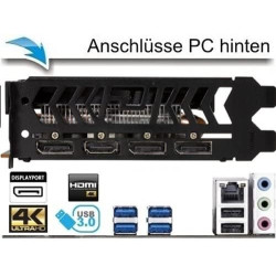 shinobee High End Gaming PC Intel Core i9 11900F 16 Threads 5.20GHz - GeForce RTX4060 8 GB - 32 GB 3000 MHz DDR4-1 TB M.2 SSD -