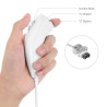 Kompatibel mit Wii Lenkrad, PowerLead 2 Stück weiß für Wii Controller Lenkung für Mario Kart Racing Wheel Game Controller für