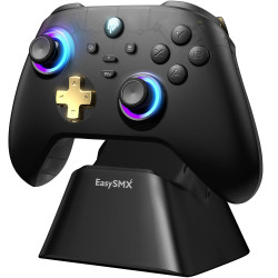 EasySMX D05 PC Controller mit Ladestation, Controller PC Wireless mit Hall Joystick & Hall Trigger, Bluetooth PC Controller für