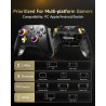 EasySMX D05 PC Controller mit Ladestation, Controller PC Wireless mit Hall Joystick & Hall Trigger, Bluetooth PC Controller für