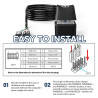 PC Power Button Power Switch PC Zubehör Nschaltknopf Startknopf Extern Netzschalter für Desktop Computers On Off LED