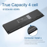 Exmate WD52H VFV59 GVD76 Laptop Battery for Dell Latitude 12 7000 E7240 E7250 Ultrabook F3G33 KWFFN J31N7 451-BBFT 451-BBFW