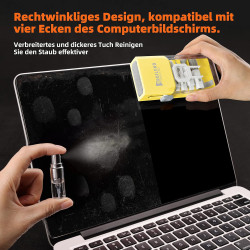 Ordilend Tastatur Reinigungsset, Alles in Einem Handy Reinigungsset, für iPhone Airpods Tastaturreiniger mit Bürste und Spray,