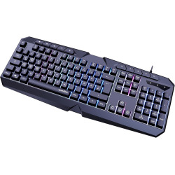 Speedlink LUDICIUM RGB Rainbow Gaming Keyboard - RGB Gaming Tastatur mit Kabel, deutsches Layout QWERTZ, Windows Key Lock,