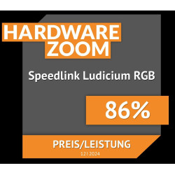 Speedlink LUDICIUM RGB Rainbow Gaming Keyboard - RGB Gaming Tastatur mit Kabel, deutsches Layout QWERTZ, Windows Key Lock,