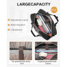 Taygeer Laptoptasche Damen 17 Zoll, Laptop Handtasche mit USB-Anschluss, Wasserabweisend Leder Schultertasche, Große Cabrio